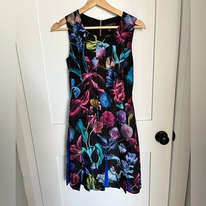 Ted Baker floral a-line dress
